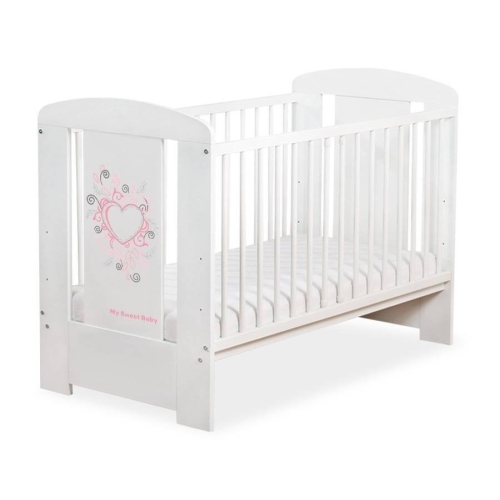 Drewniane łóżeczko dla niemowląt 120x60cm
